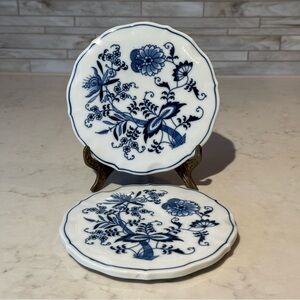 Blue Danube China Floral Porcelain Trivet /Hot Plates set of Two
